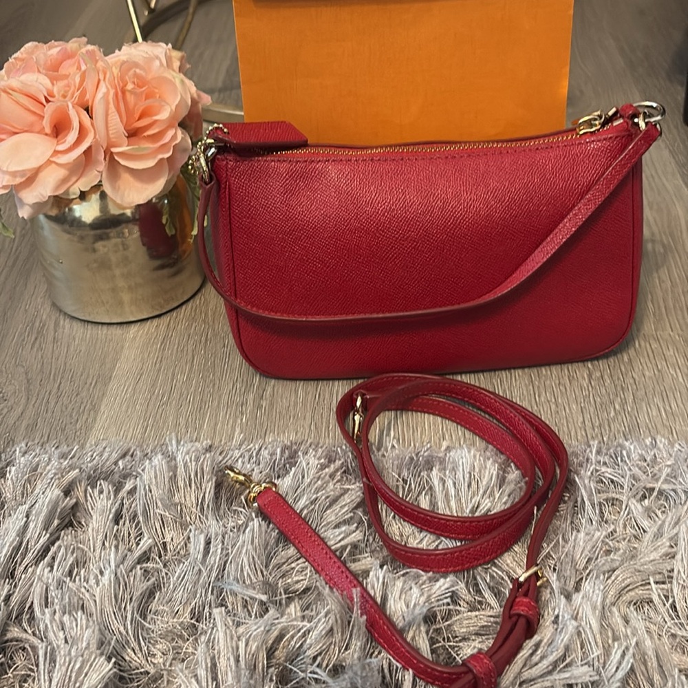 Coach Red Crossbody Bag with Gold Hardware - Picture 7 of 13